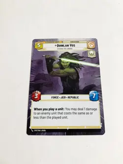 Quinlan Vos (Hyperspace) Twilight of the Republic Star Wars Unlimited Card # 293 - Image 2