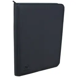 Premium 360 Pockets Black Zippered Playing Card Binder - Sturdy Trading Card ... - Image 1