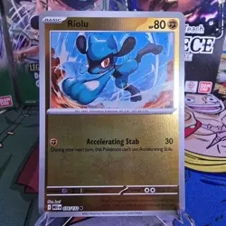 Riolu O76/132 Pokemon Card Mega Evolution Reverse Holo Foil - Image 1