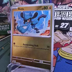 Riolu O76/132 Pokemon Card Mega Evolution Reverse Holo Foil - Image 2