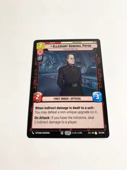 Allegiant General Pryde Jump to Lightspeed Star Wars Unlimited Card # 133/262 - Image 1