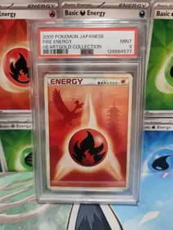 PSA 9 Mint Fire Energy Heartgold Collection 2009 Japanese Card Graded Ho-oh - Image 1
