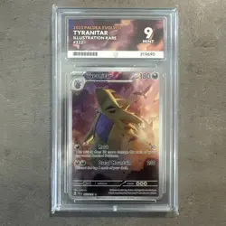 Pokemon TCG Tyranitar Paldea Evolved Illustration Rare Card 222/193 Ace 9 - Image 1