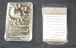 1999 Pokemon 23K Gold Plated Trading Card Poliwhirl Burger King COA - Image 3
