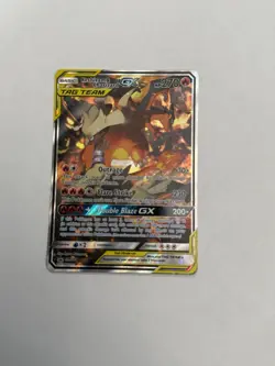 Pokemon TCG Reshiram & Charizard GX SM201 Black Star Promo. Condition. LP Card - Image 3