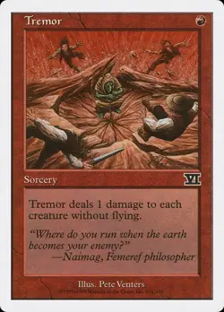 Tremor NM/M 6th Sixth Edition Red Sorcery Mtg Magic English Regular - Image 1