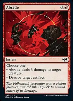 Abrade -Foil Light Play MTG Innistrad: Crimson Vow - Image 1