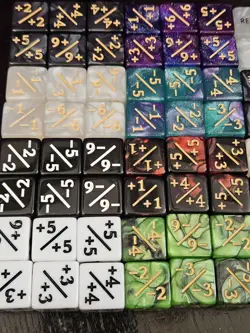 78 Pieces MTG Dice Set with Plus 1 Life Counter & Keyword Token Dice & Shield - Image 2