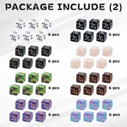 78 Pieces MTG Dice Set with Plus 1 Life Counter & Keyword Token Dice & Shield - Image 3