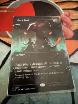 Dark Deal 0873 Borderless Non Foil D & D Secret Lair MTG NM Sealed - Image 1