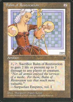 Balm of Restoration - Light Play MTG Fallen Empires - Image 1