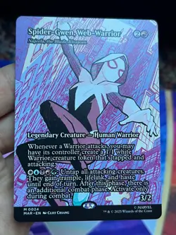 Spider-Gwen, Web-Warrior • Najeela, the Blade Blossom • Borderless NM Mtg • 2274 - Image 1