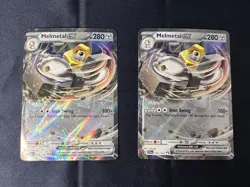 x2 Melmetal ex 105/142 Double Rare Pokemon TCG 2024 Stellar Crown NM - Image 1