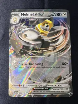 x2 Melmetal ex 105/142 Double Rare Pokemon TCG 2024 Stellar Crown NM - Image 2