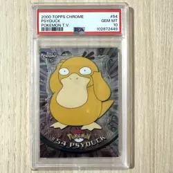 2000 Topps Chrome Psyduck Pokemon T.V. 54 GEM MINT PSA 10 Pokemon TCG - Image 1
