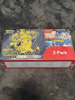 Pokemon Surging Sparks Elite Trainer Box and Booster Bundle Costco, 2-Pack - Image 1