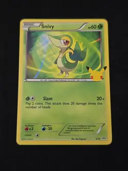Snivy 005/025 McDonald's 25th Anniversary Regular Rare Pokemon TCG Near Mint - Image 1
