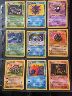 Complete Fossil Common/Uncommon set 32 / 62 Vintage WOTC Pokemon Cards - Image 2
