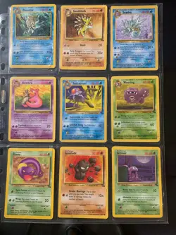 Complete Fossil Common/Uncommon set 32 / 62 Vintage WOTC Pokemon Cards - Image 3