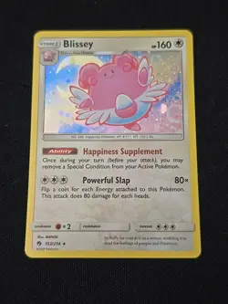 Blissey 153/214 Sun & Moon Lost Thunder Holo Rare Pokemon TCG Light Played - Image 1