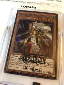 Yu-Gi-Oh! Palladium Oracle Mahad SBPR-EN004 Prize Card Sealed Blue SCR + letter - Image 1