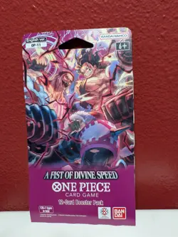 A Fist Of Divine Speed Booster Pack One Piece Card Game OP-11 Sleeved blister - Image 1