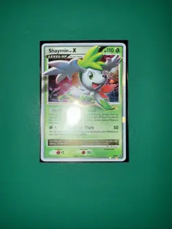 Shaymin LV.X DP39 Diamond & Pearl Black Star Promo Holo Pokemon Card MP - Image 2