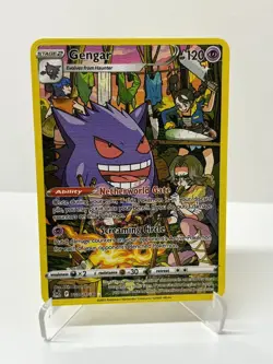 Gengar HP120 Gold Metal Pokemon Card-Collectible Gift Display - Image 1