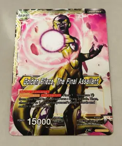 Dragon Ball Super Card Game Golden Frieza The Final Assailant Foil TB1-073 - Image 1