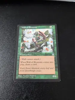 MTG Wall of Blossoms Stronghold #125 Magic The Gathering - Image 1