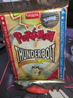 Pokemon Funskool Thunderbolt Sealed Pack - Meowth Pack Art - Image 1