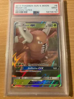PSA 9 pinsir gx hidden fates sun moon 2019 Pokemon - Image 1