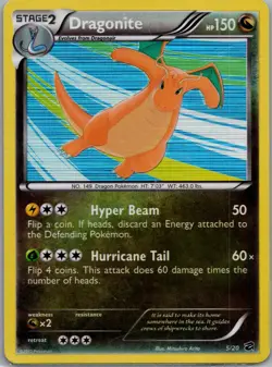 Dragon Vault #5/20 Dragonite Holo Pokemon LP/MP 1 - Image 1
