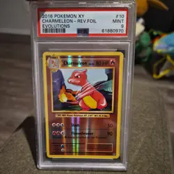 2016 Pokemon XY Evolutions Charmeleon Reverse Foil PSA 9 - Image 1