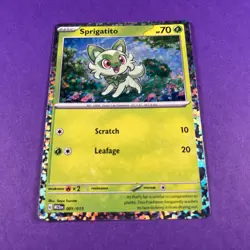 Pokemon TCG Sprigatito 001/015 McDonalds 2023 Holo Rare Pokemon TCG - Image 1
