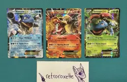 Pokemon TCG Charizard EX 11/83 Blastoise EX 17/83 Venusaur EX 1/83 Generations - Image 1