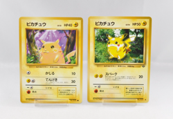 Pokemon card Set of 2 Pikachu No.025 Old Back Base set jungle Non Holo Japanese - Image 1