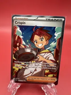 Pokemon Crispin 164/142 Stellar Crown Full Art Ultra Rare Holo Card NM Condition - Image 1
