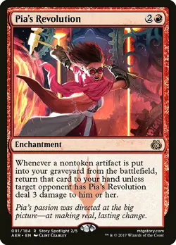 Pia's Revolution Aether Revolt NM Red Rare MAGIC THE GATHERING CARD ABUGames - Image 1