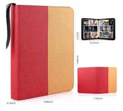 Trading Card Binder, 900 Pockets Collection Card Binder w Fabric Cover & Zipper - Image 2