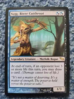 MAGIC THE GATHERING MTG 1x SYGG RIVER CUTTHROAT SHADOWMOOR RARE EXC/NM CONDITION - Image 1