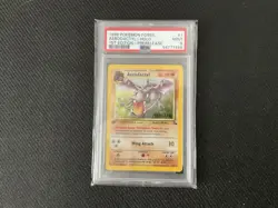 1999 Pokemon FOSSIL - AERODACTYL - HOLO - 1ST EDITION - PRERELEASE - MINT - PSA9 - Image 1