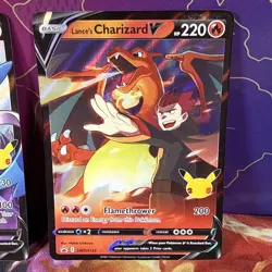 Lance's Charizard V & Dark Sylveon V SWSH Promo Pokemon TCG NM Celebrations Set - Image 5