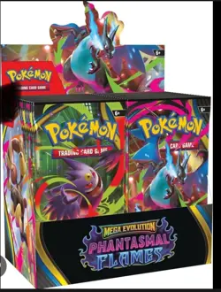 PRESALE CONFIRMED ✅Pokemon Mega Evolution Phantasmal Flames Booster Box Sealed - Image 1