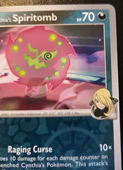 Cynthia's Spiritomb 129/182 Reverse Holo Uncommon Destined Rivals Pokemon TCG - Image 3