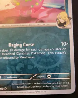 Cynthia's Spiritomb 129/182 Reverse Holo Uncommon Destined Rivals Pokemon TCG - Image 5