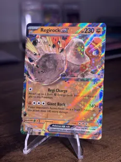 Regirock EX 101/182 Double Rare - Pokemon TCG Destined Rivals NM - Image 1