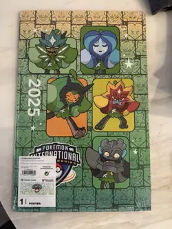 Pokemon Exclusive EUIC 2025 Ogerpon Pin And Poster - Image 3