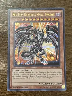 Red-Eyes Darkness Metal Dragon DUSA-EN068 Duelist Saga 1st Edition Ultra Rare LP - Image 1