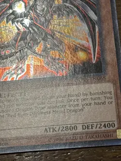 Red-Eyes Darkness Metal Dragon DUSA-EN068 Duelist Saga 1st Edition Ultra Rare LP - Image 4